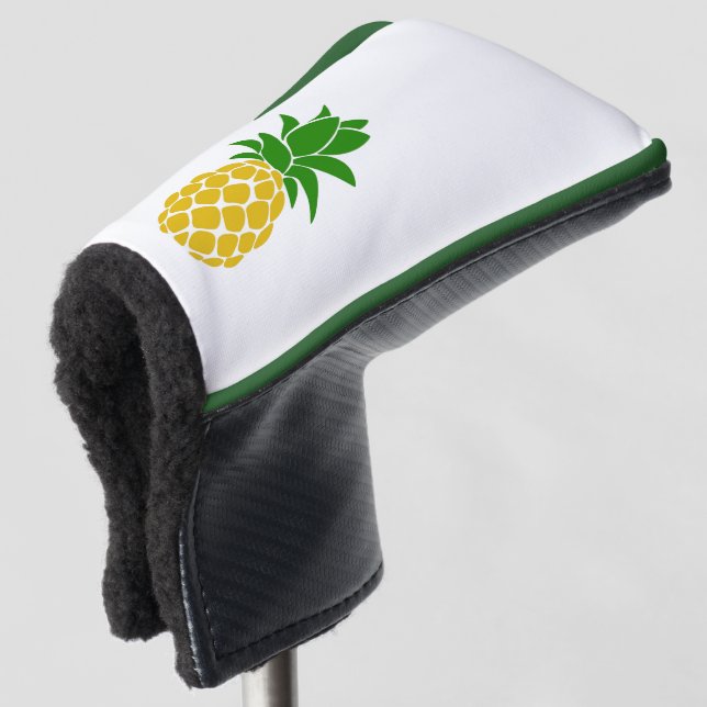 Personalisierte Ananas Golf Putter Abdeckung Golf Headcover (3/4 Vorderseite)