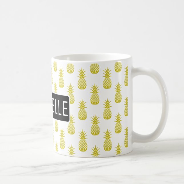 Personalisierte Ananas Kaffeetasse (Rechts)