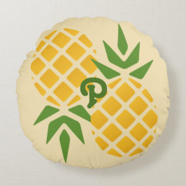 Personalisierte Ananas Rundes Kissen