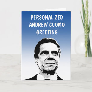 Personalisierte Andrew Cuomo Grußkarte Karte