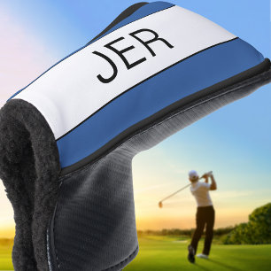 Personalisierte Anfangsbuchstaben Monogram Blue Bl Golf Headcover
