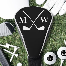 Personalisierte Anfangsbuchstaben-Monogramm-Clubs Golf Headcover