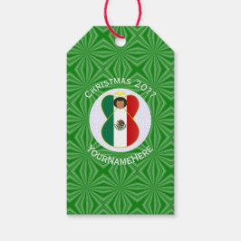 Personalisierte Angel-Weihnachtsflagge Geschenkanhänger