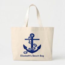 Personalisierte Anker-Strand-Tasche