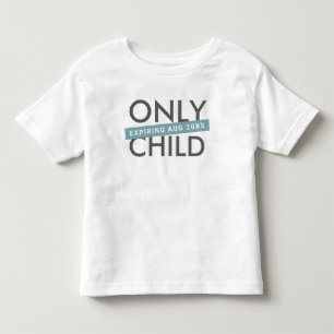 personalisierte Ankündigung "Nur Kind" Kleinkind T-shirt
