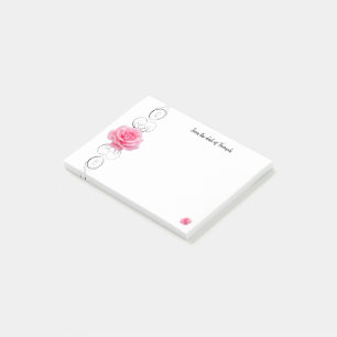 Personalisierte Anmerkungen zu Rosa Rosa Post-it Klebezettel