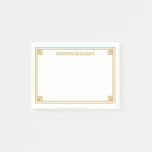 Personalisierte Anmerkungen zur Goldgrenze Post-it Klebezettel