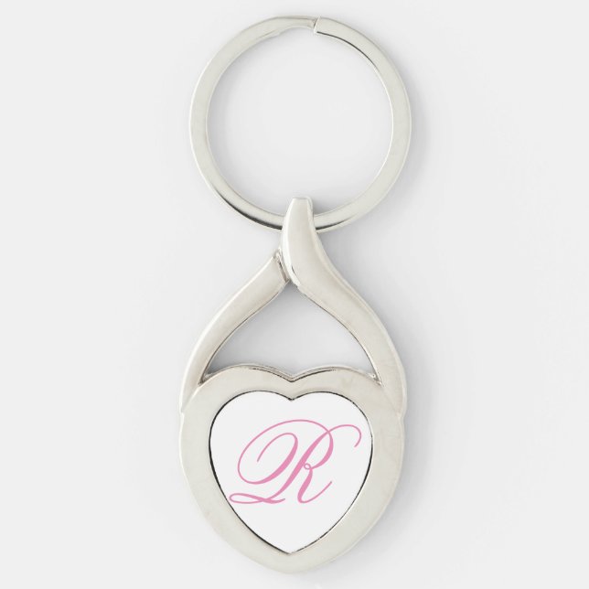 Personalisierte, anpassbare Mit Monogramm Schlüsse Schlüsselanhänger (Vorderseite)