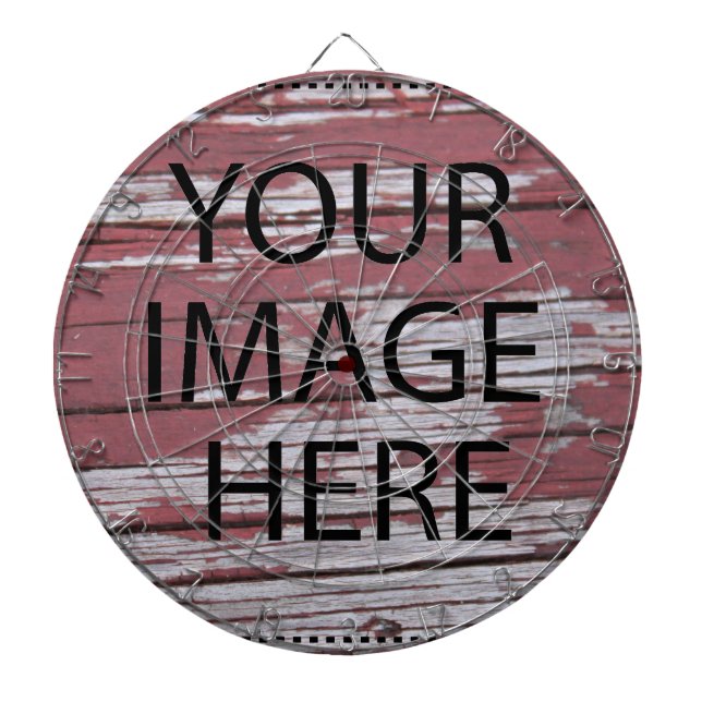 Personalisierte Anpassung Eigene Foto & Text Dartscheibe (vorne)
