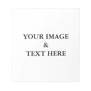 Personalisierte Anpassung Ihres eigenen Fotos & Te Notizblock