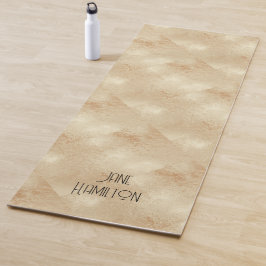 Personalisierte antike Goldmedaille Yogamatte