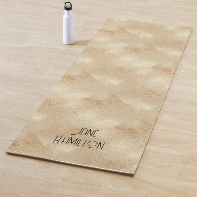 Personalisierte antike Goldmedaille Yogamatte (Beispiel)