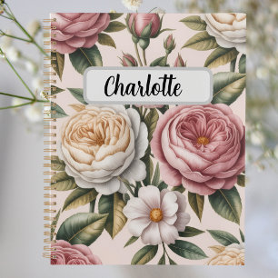 Personalisierte antike Rosen  Produktivitätsziel Planer