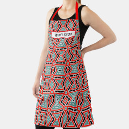 Personalisierte Aprons mit geometrischem Muster Na Schürze