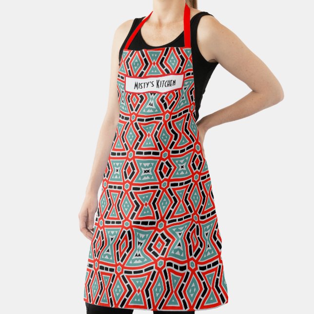 Personalisierte Aprons mit geometrischem Muster Na Schürze (InSitu)