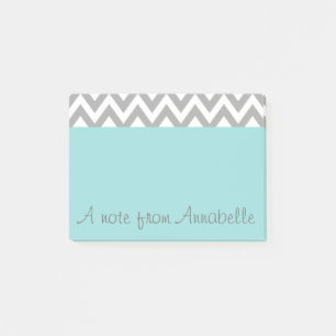 Personalisierte Aqua Post It Notes Notepad Geschen Post-it Klebezettel