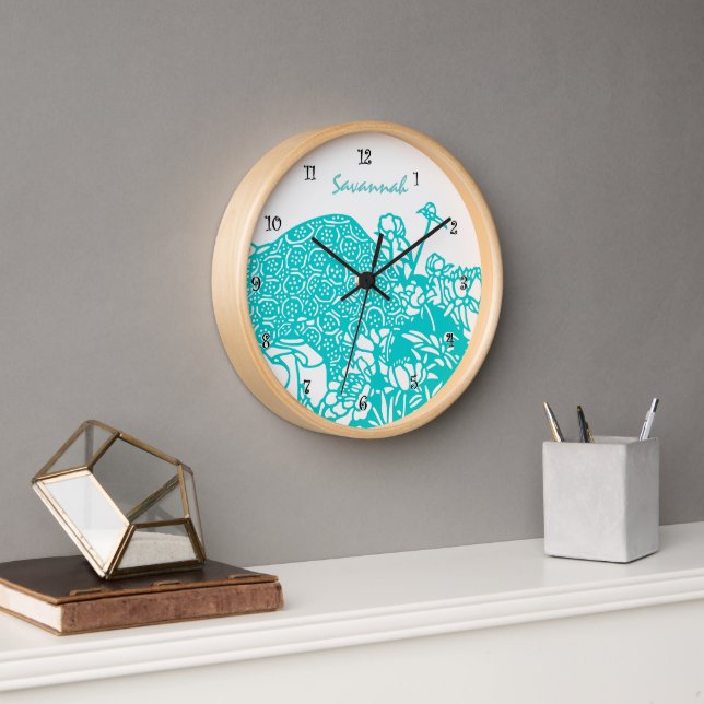 Personalisierte Aqua-Uhr-beliebige Farbe Wanduhr (Büro)