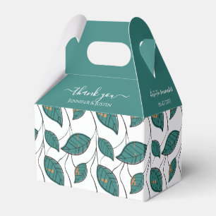 Personalisierte Aquamarine Hochzeitsfarben Geschenkschachtel