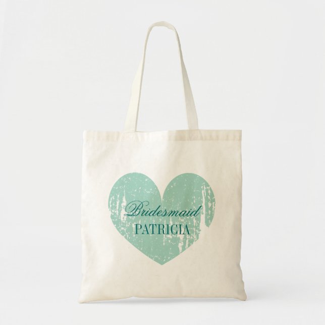 Personalisierte aquamarine Pulverschleudertaschen Tragetasche (Vorne)