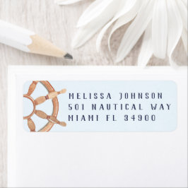 Personalisierte Aquamarine Rücksendeadresse des Na