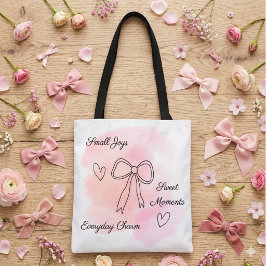 Personalisierte Aquarell-Rosa-Coquette-Tasche Tasche
