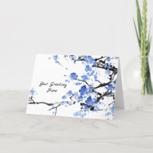 Personalisierte Aquarellblütenkarte