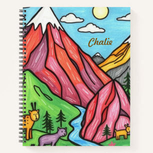 Personalisierte Aquarellmalerei und Skizzierung Notizbuch