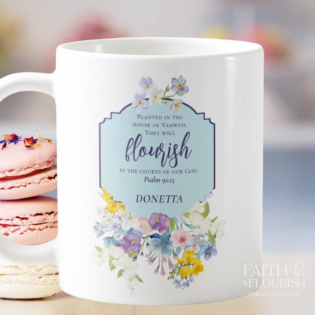 Personalisierte Aquarellschrift Kaffeetasse (Von Creator hochgeladen)