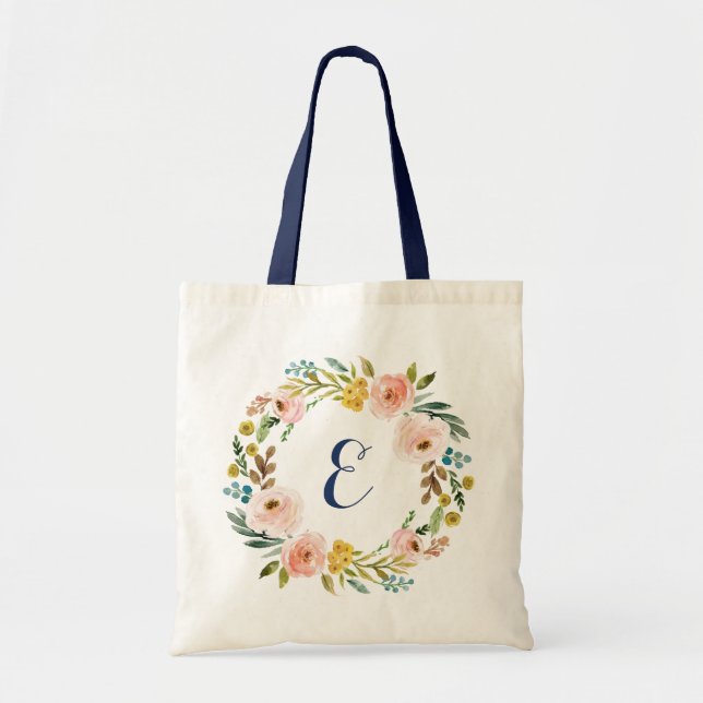 Personalisierte Aquarelltasche Tragetasche (Vorne)