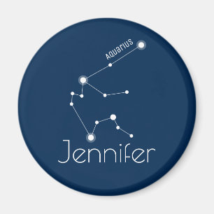 Personalisierte Aquarius-Zodiac-Konstellation Magnet