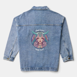 PERSONALISIERTE ARIEN ZODIAC SIGN JEANSJACKE