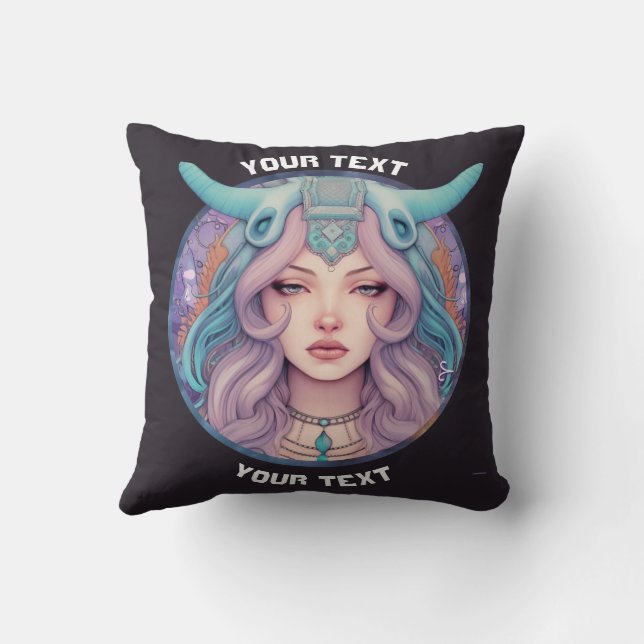 PERSONALISIERTE ARIEN ZODIAC SIGN KISSEN (Rückseite)
