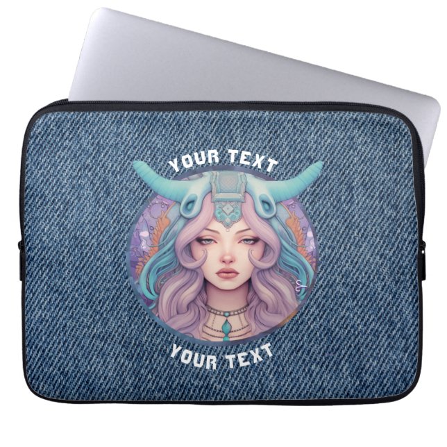 PERSONALISIERTE ARIEN ZODIAC SIGN LAPTOPSCHUTZHÜLLE (Vorderseite)