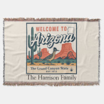 Personalisierte Arizona-Wurfdecke