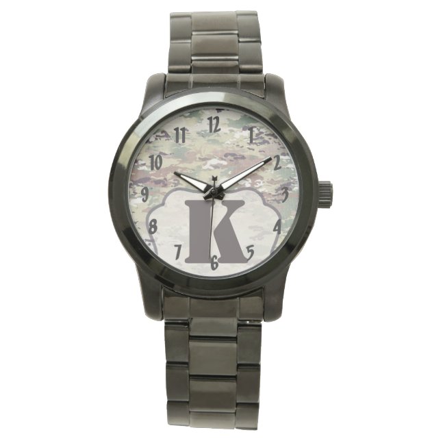 Personalisierte Armbanduhr-Armee OCP Camouflage Un Armbanduhr (Vorderseite)