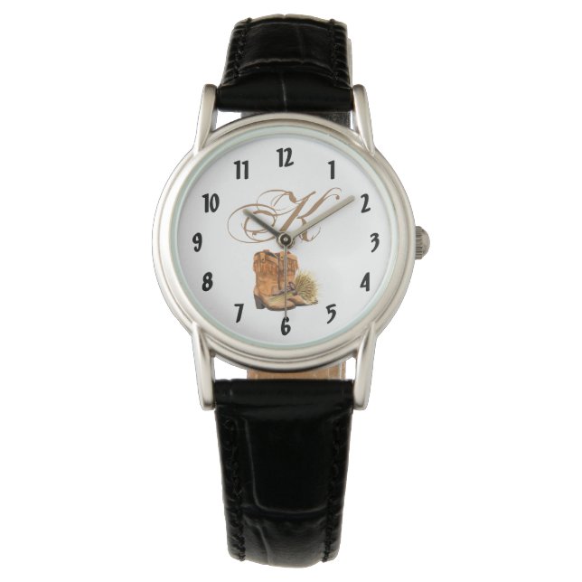Personalisierte Armbanduhr Sommerhochzeit Ru (Vorderseite)