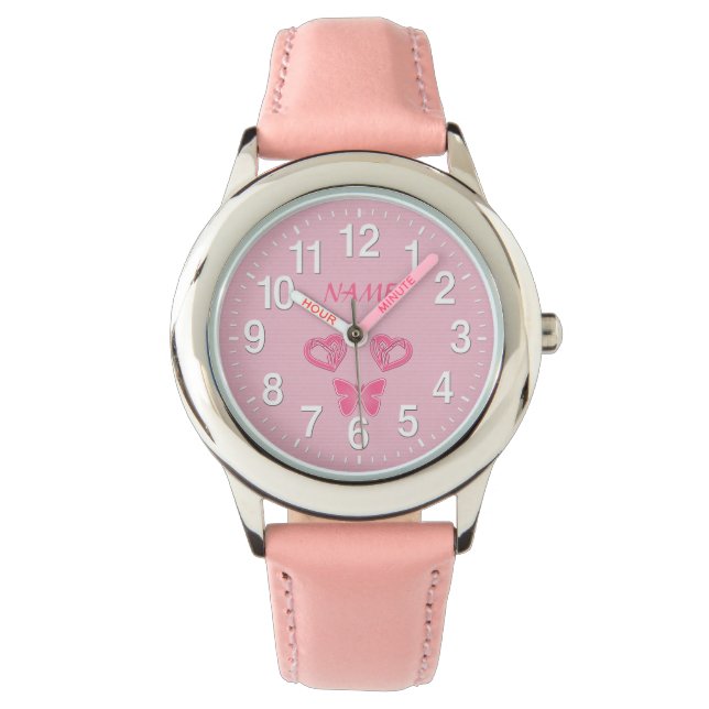 Personalisierte Armbanduhren für Mädchen (Vorderseite)