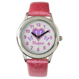 Personalisierte Armbanduhren für Mädchen Schmetter
