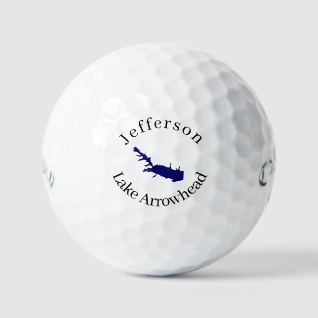 Personalisierte Arrowhad-Karte Golfball (Vorderseite)
