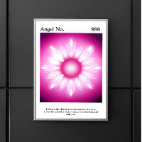 Personalisierte Ästhetik Aura Angel Zahlenposter