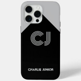 Personalisierte Ästhetische Monochrome Geometrisch Case-Mate iPhone Hülle