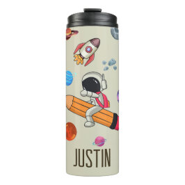 Personalisierte Astronauten und Planeten zurück zu Thermosbecher