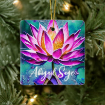 Personalisierte Atemberaubende Rosa Lotus Blume We