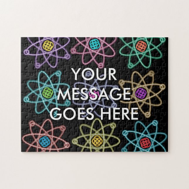 Personalisierte Atomstrukturmuster (Horizontal)