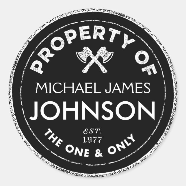 Personalisierte Aufkleber (Vorderseite)