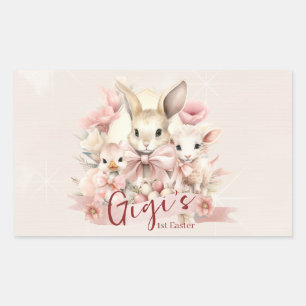 Personalisierte Aufkleber zum Party "Bunny, Chick 