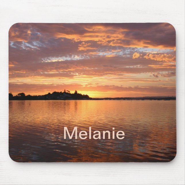 Personalisierte Aussicht auf den See Mousepad (Vorne)