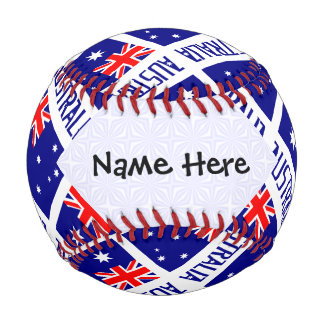 Personalisierte australische Flagge Baseball