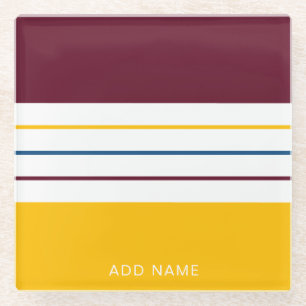Personalisierte Autumnal Mulberry Bernsteine Glasuntersetzer