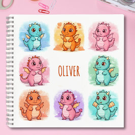 Personalisierte Baby Dragons Notizbuch